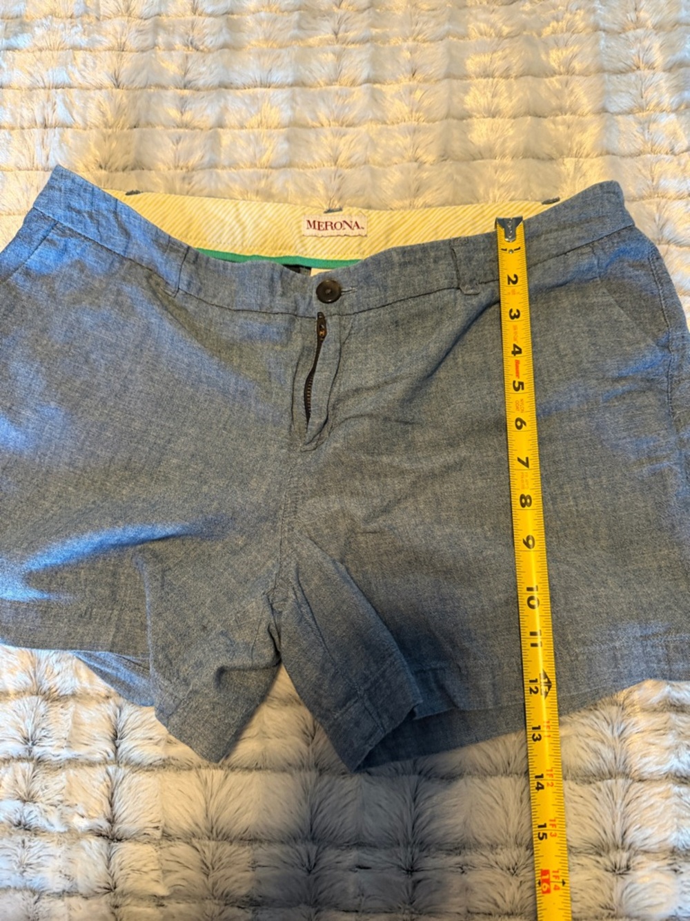 Merona Light Chambray Blue Women's Bermuda Shorts